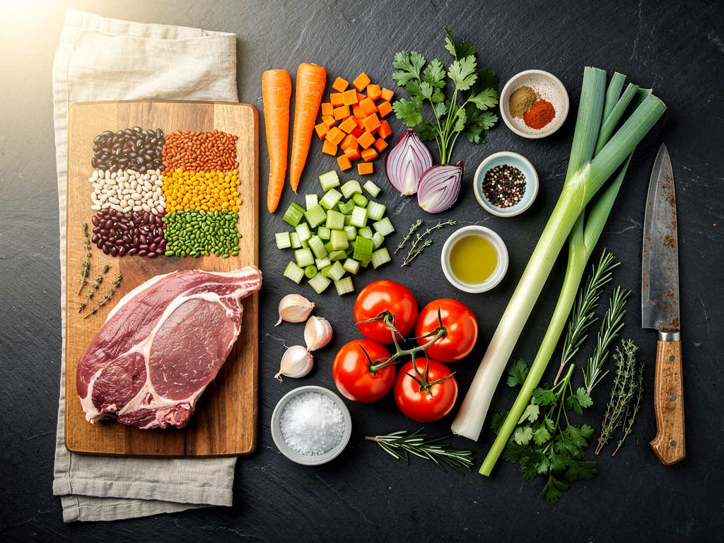 Fresh ingredients gathered and ready for this recipe.