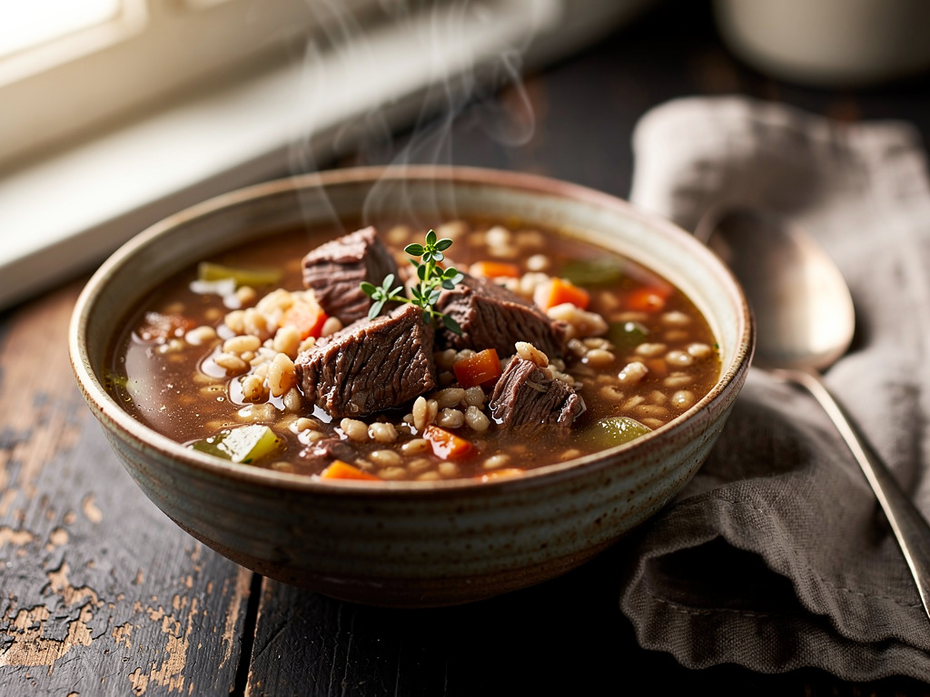 Beef barley soup