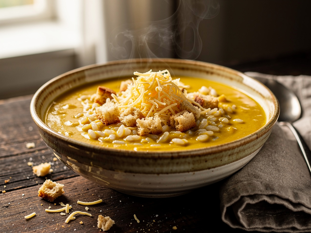 Cheese Soup with Rice