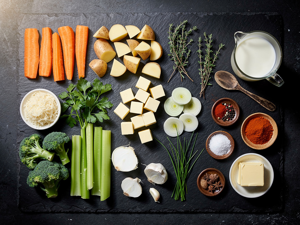 Fresh ingredients gathered and ready for this recipe.