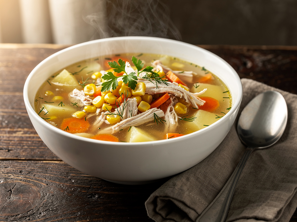 Chicken Soup with Corn