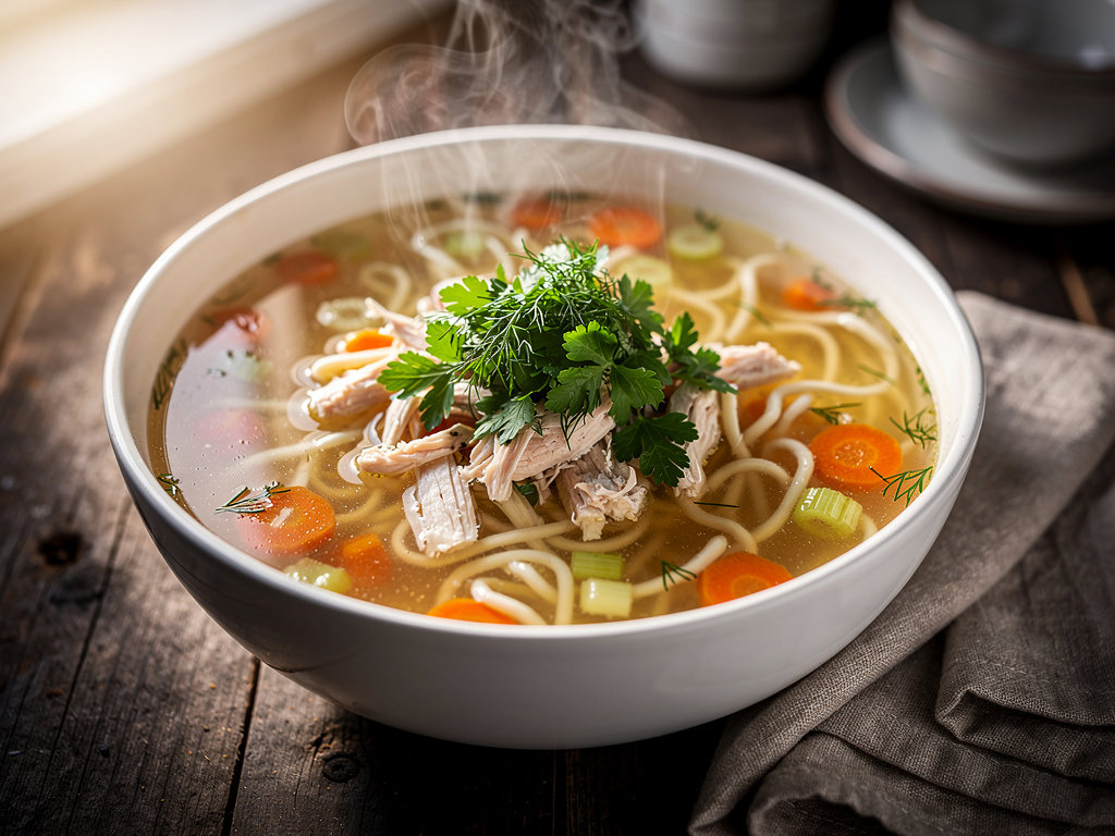 Chicken Soup with Homemade Noodles