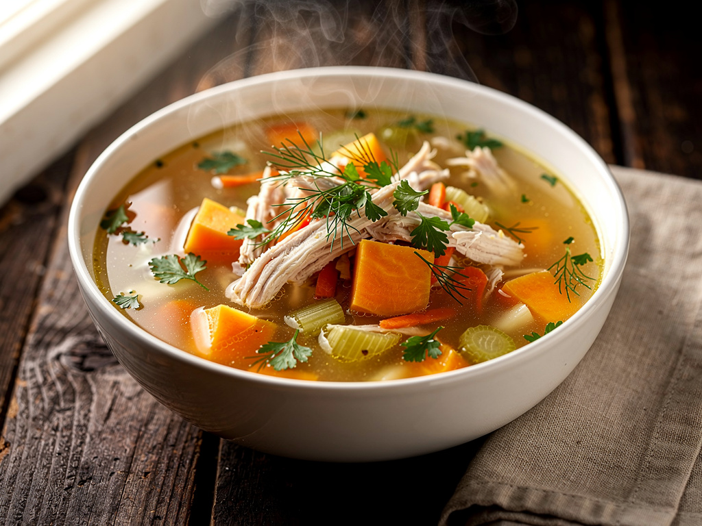 Chicken Soup with Sweet Potato