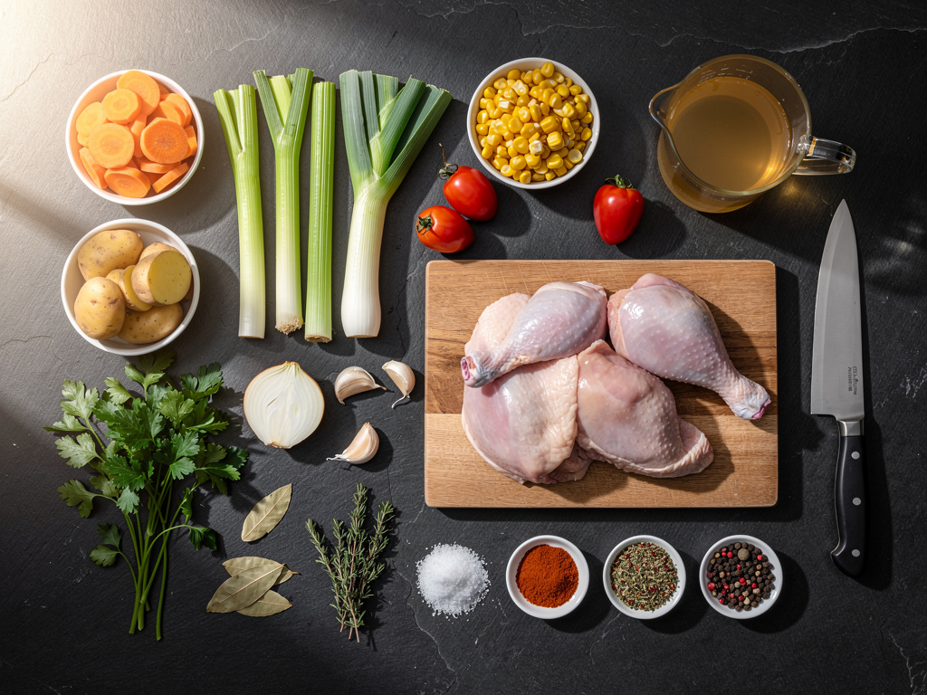 Fresh ingredients gathered and ready for this recipe.