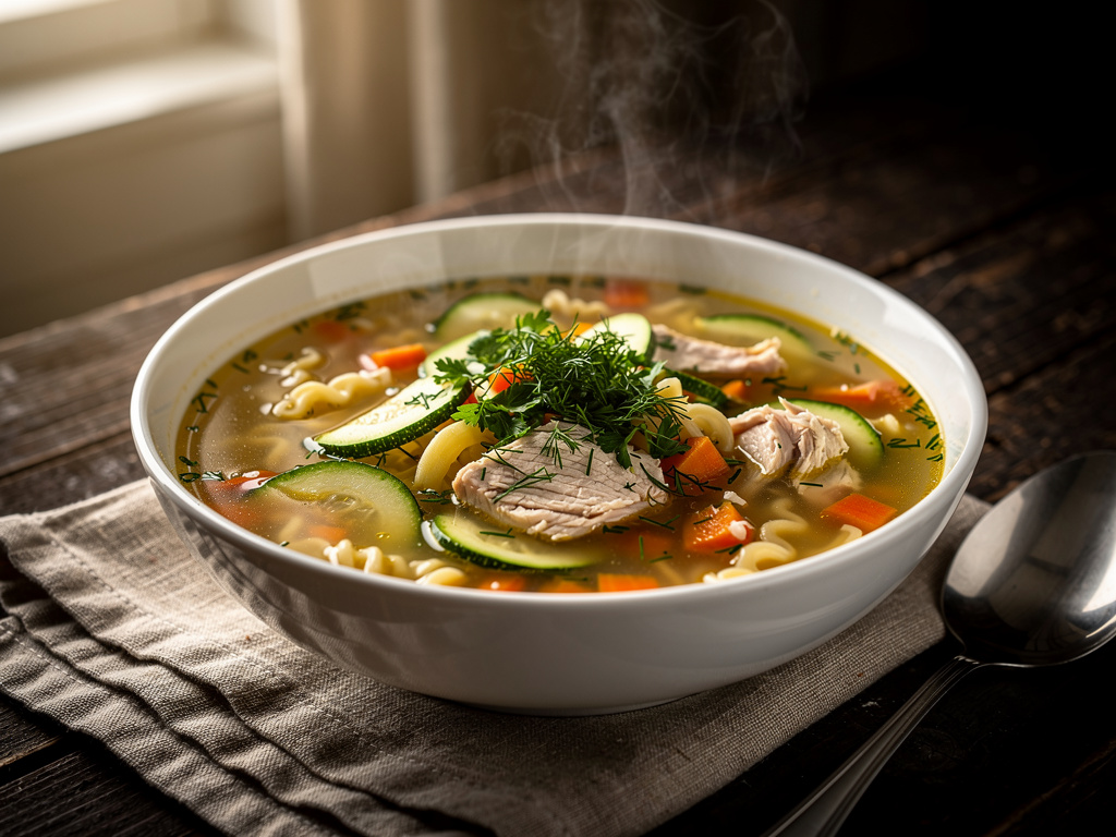 Chicken Soup with Zucchini