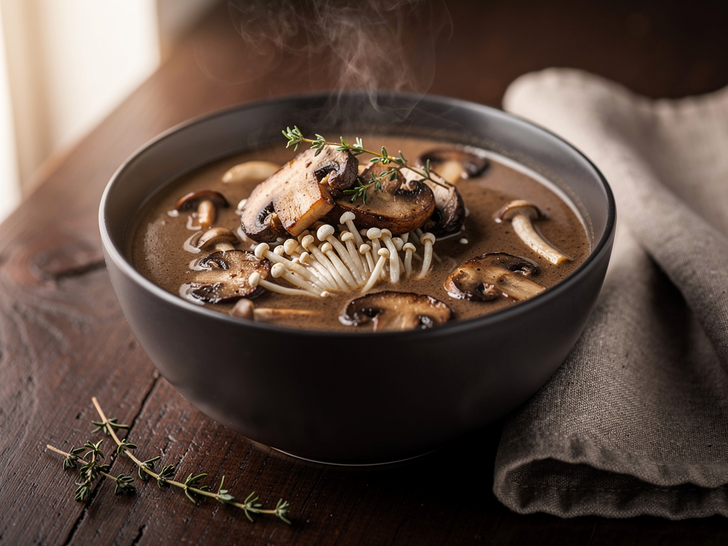 Enoki Mushroom Soup