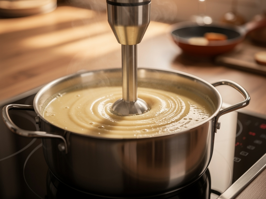 Blend until smooth for that perfect velvety texture.