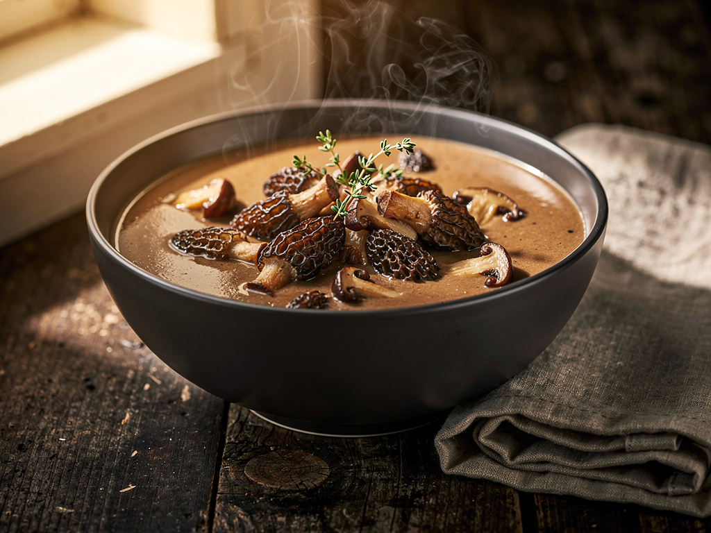 Morel Mushroom Soup