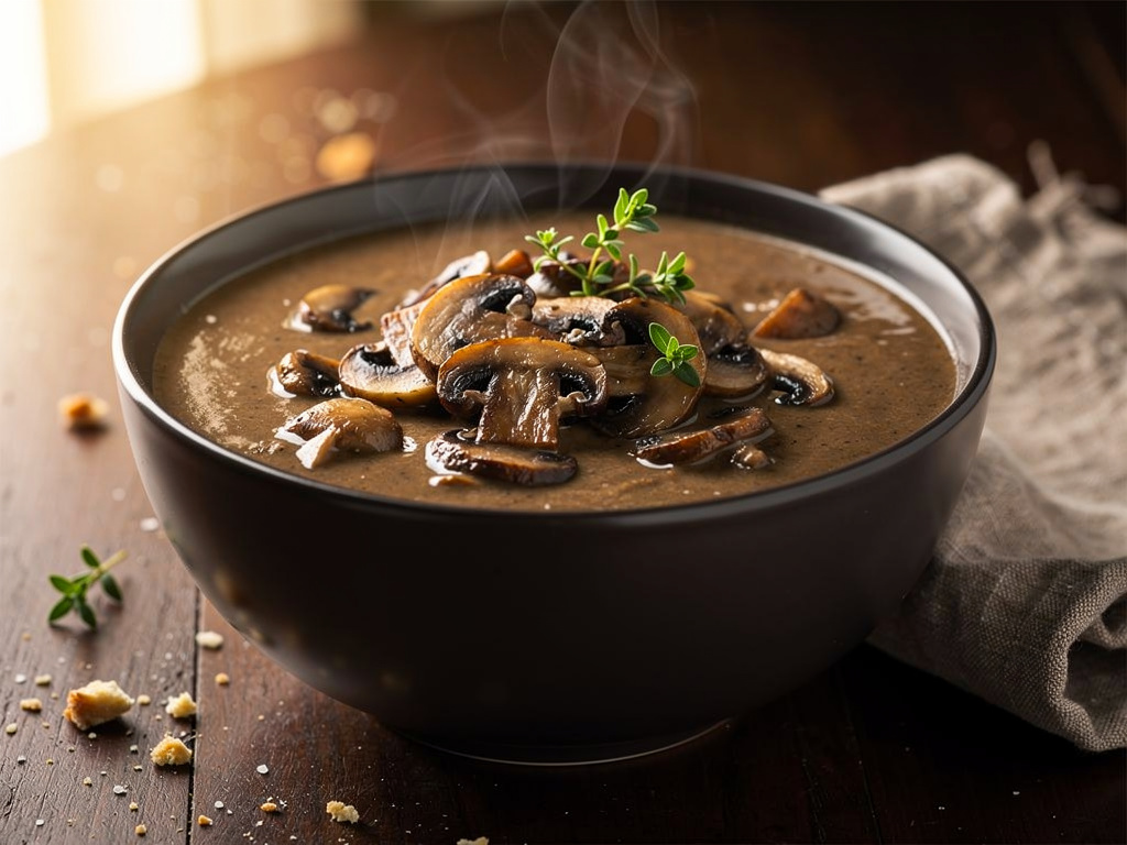 Mushroom Cauliflower Soup
