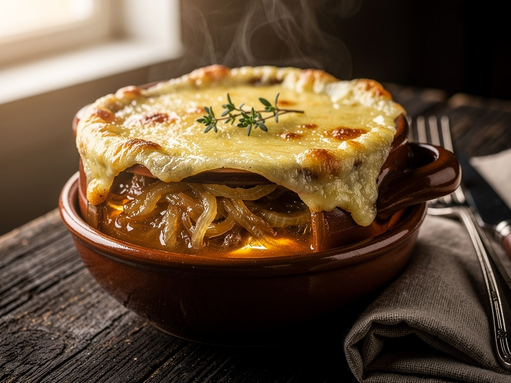 Onion Soup with Madeira Wine