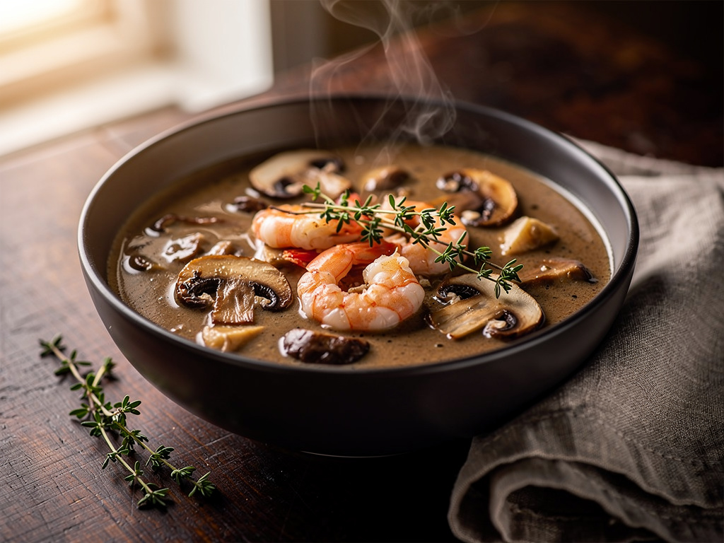 Thai Prawn and Mushroom Soup