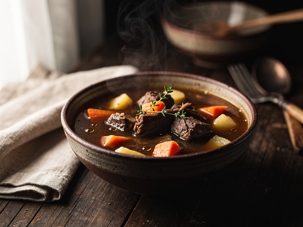 Slow Cooker Beef and Vegetable Soup